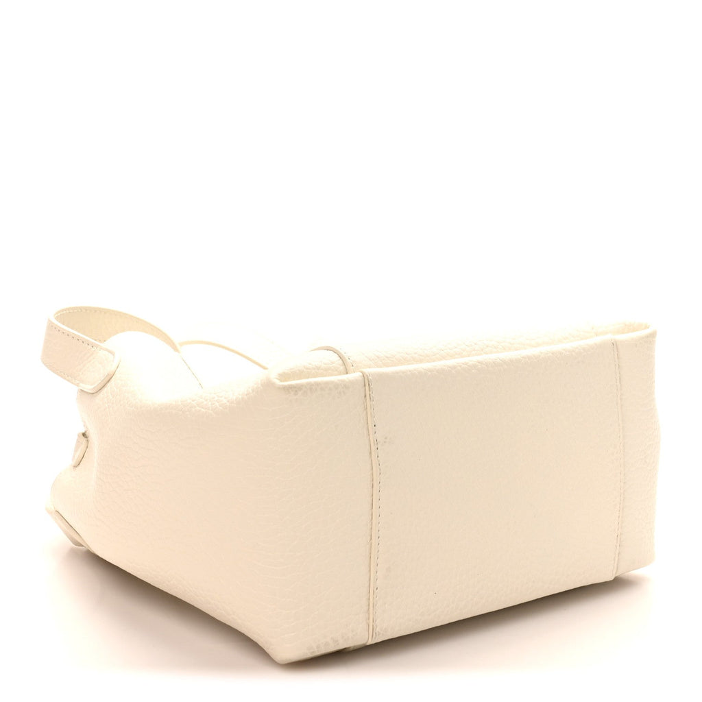 Christian Dior Calfskin Medium Signature Bucket Bag Latte