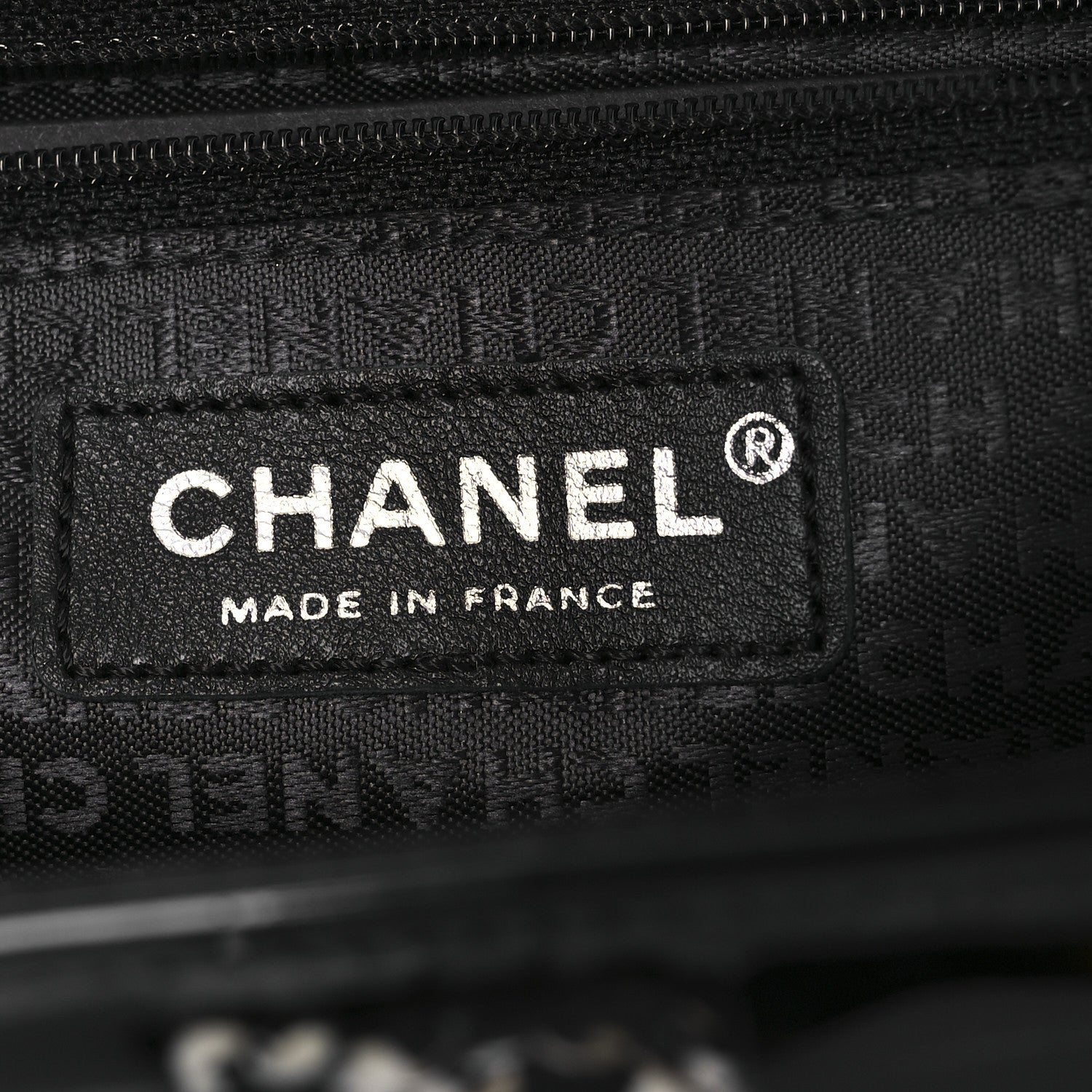 Chanel Tweed Patent Quilted Rectangular Flap Black White