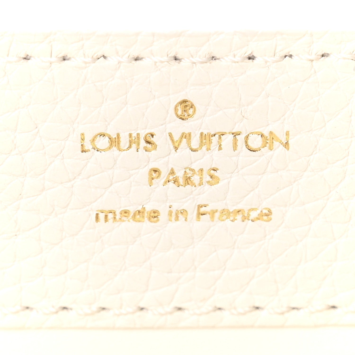 Louis Vuitton Taurillon Ayers Capucines Mini White Snow White