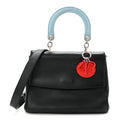 Christian Dior Smooth Calfskin Tri-Color Small Be Dior Flap Black Blue Red