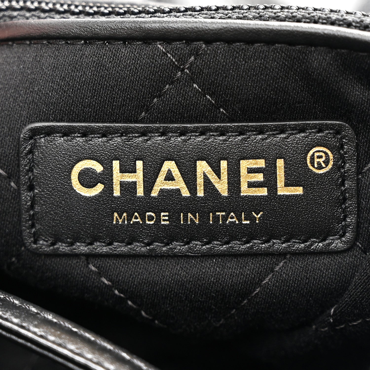 Chanel Shiny Calfskin Quilted Chanel 22 Black
