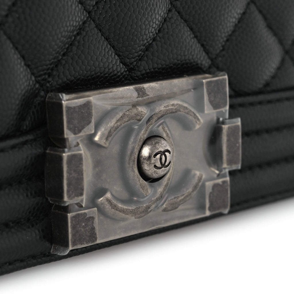 Chanel Caviar Quilted New Medium Boy Flap Black