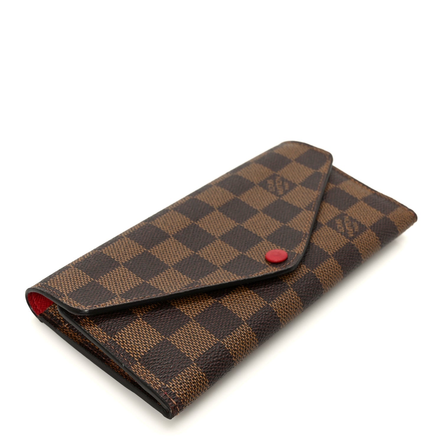 Louis Vuitton Damier Ebene Josephine Wallet Red