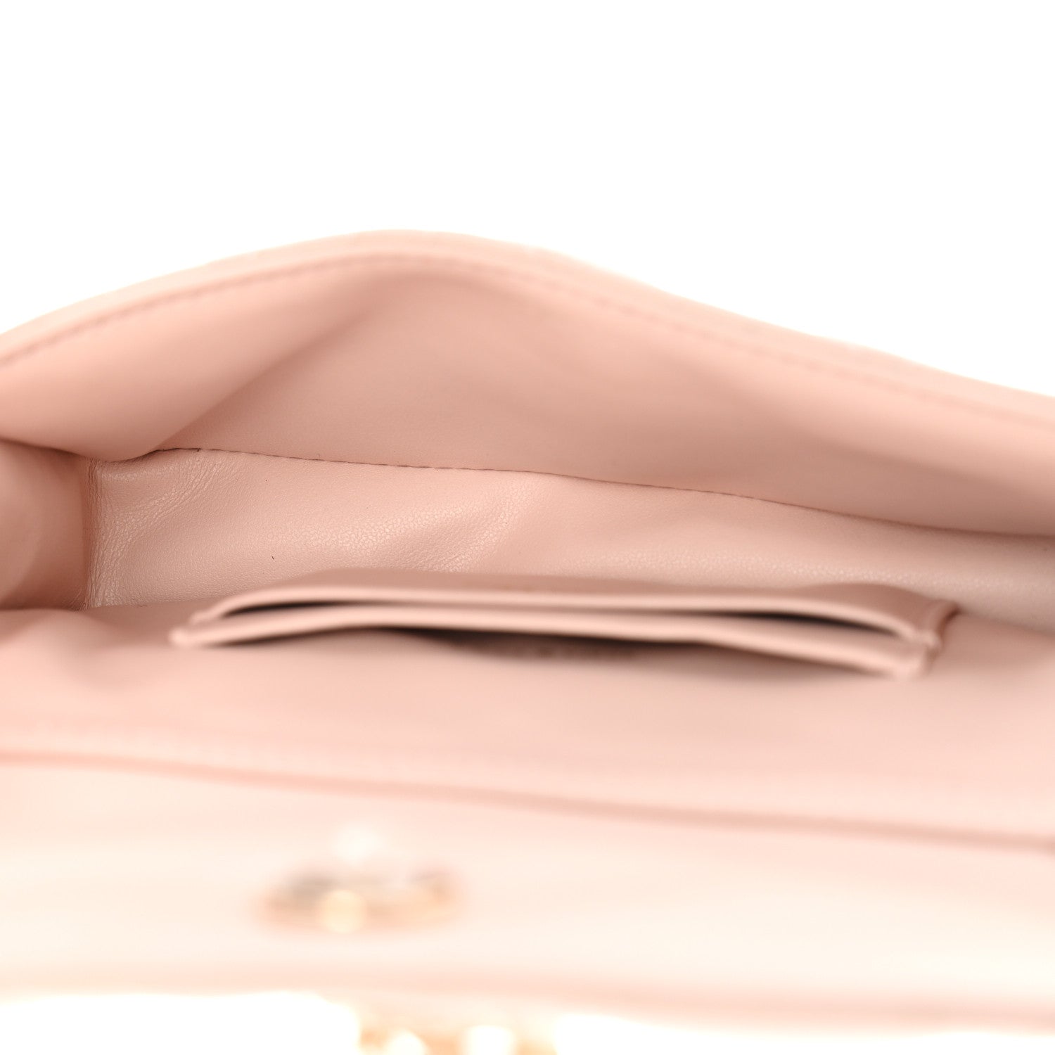 Christian Dior Lambskin Cannage Dior Talk Phone Pouch Rose Poudre