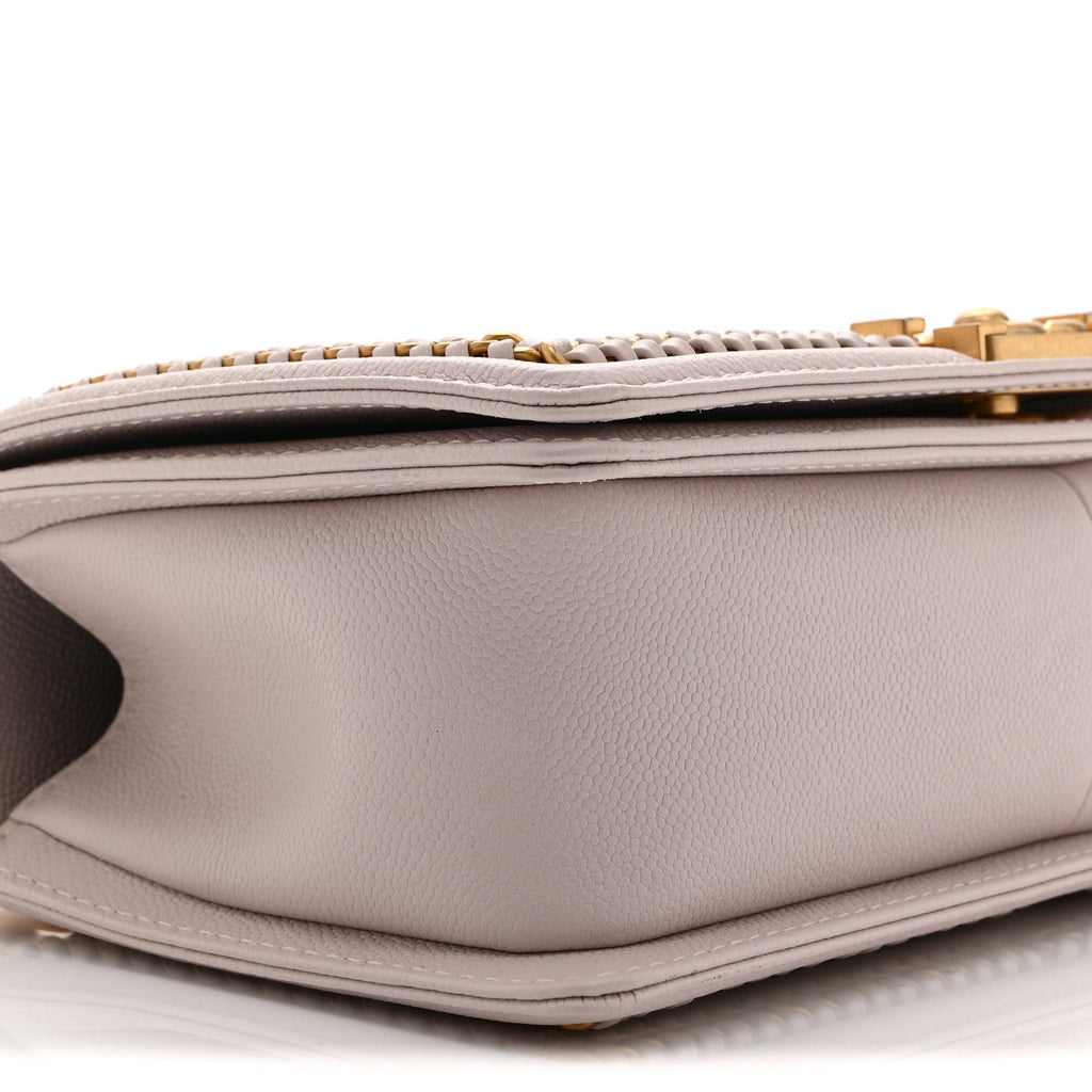 Chanel Caviar Quilted Chain Around Medium Boy Flap Light Purple