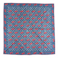Louis Vuitton LV X TM Silk Monogram Cerises Square Scarf 90 Denim Blue