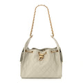 Chanel Caviar Quilted Small Chanel 25 Handbag Light Grey