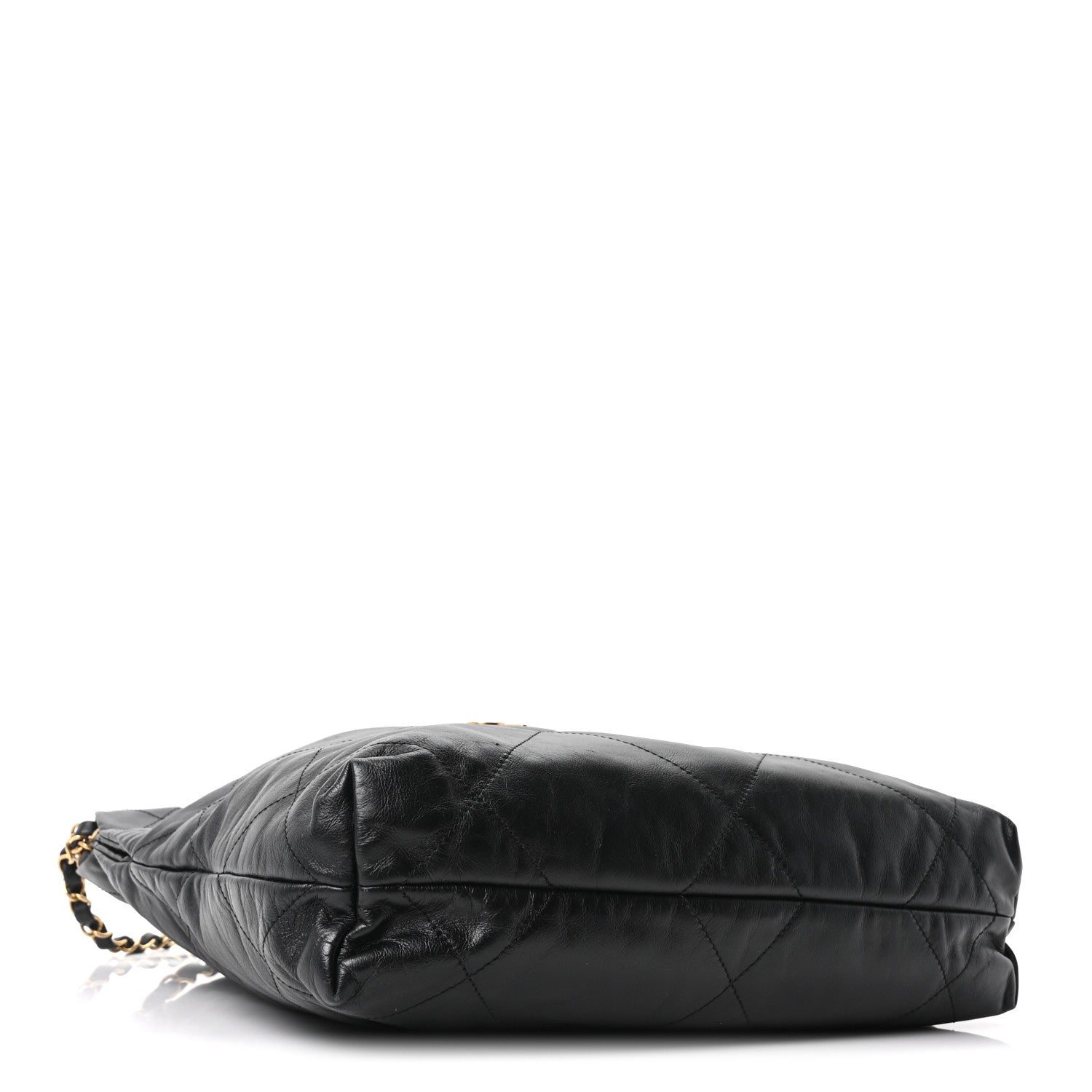 Chanel Shiny Calfskin Quilted Small Chanel 22 Black