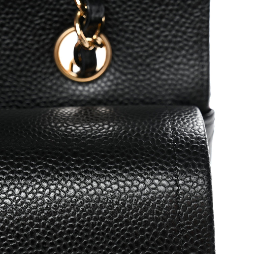 Chanel Caviar Quilted Medium Double Flap Black