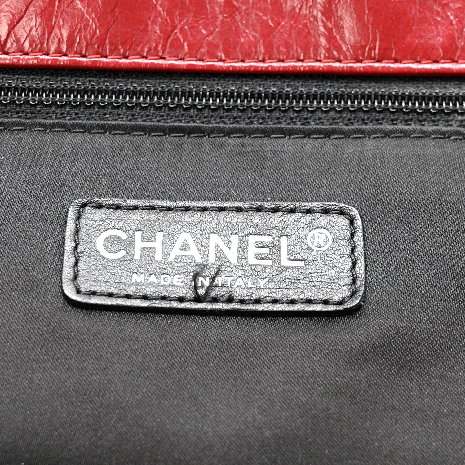 Chanel Glazed Calfskin Twisted Maxi Flap Red