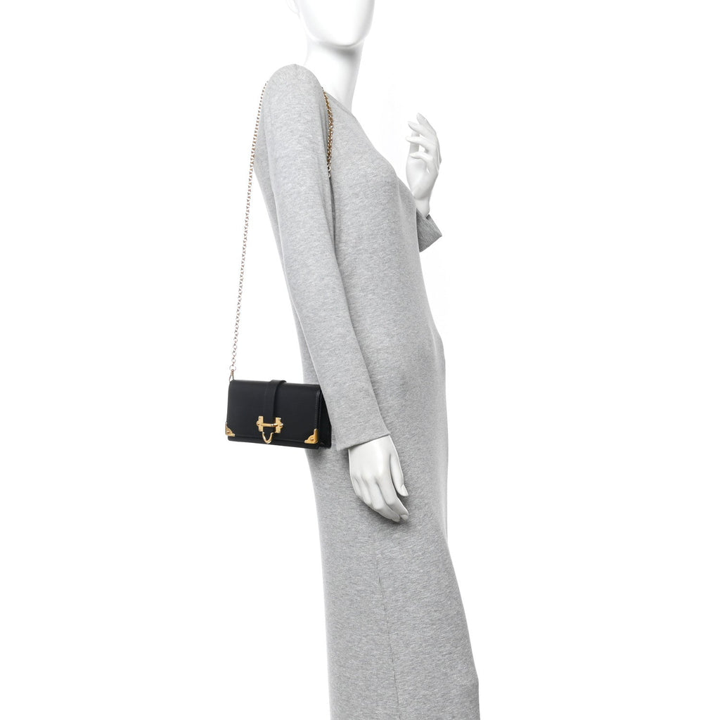 Prada Saffiano Cahier Mini Bag Black