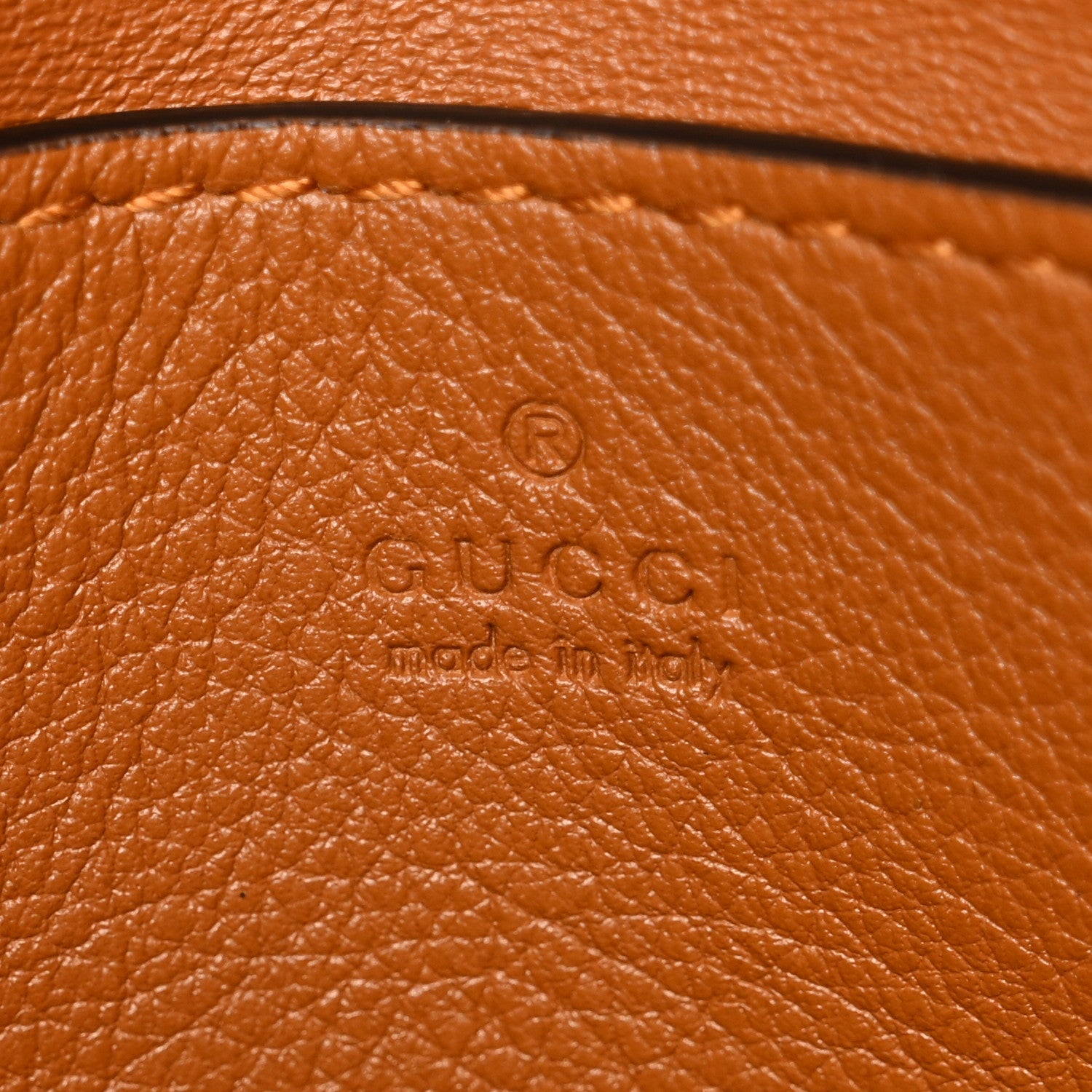 Gucci Roxy Calfskin Web Mini Blondie Shoulder Bag Cognac