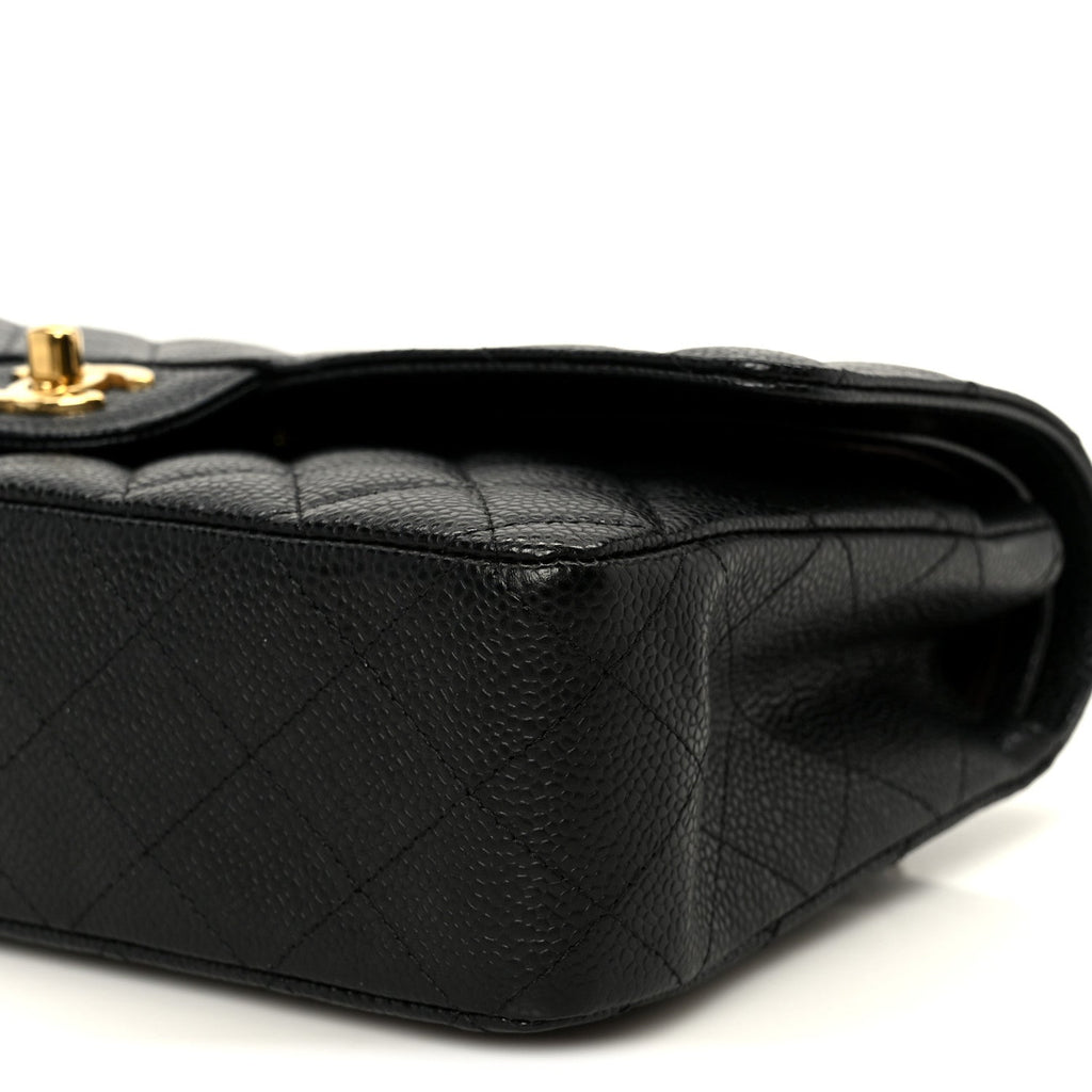Chanel Caviar Quilted Medium Double Flap Black