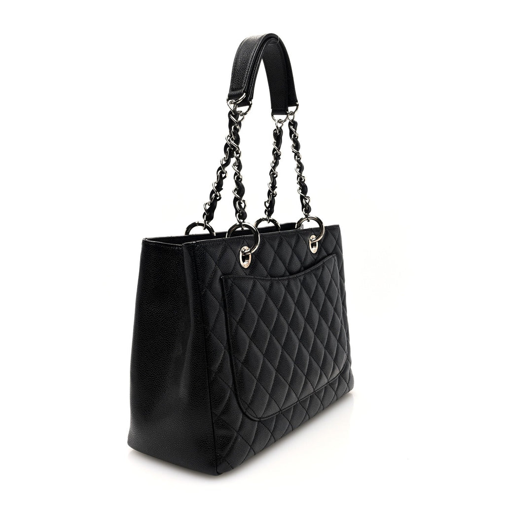 Chanel Caviar Quilted Grand Shopping Tote GST Black