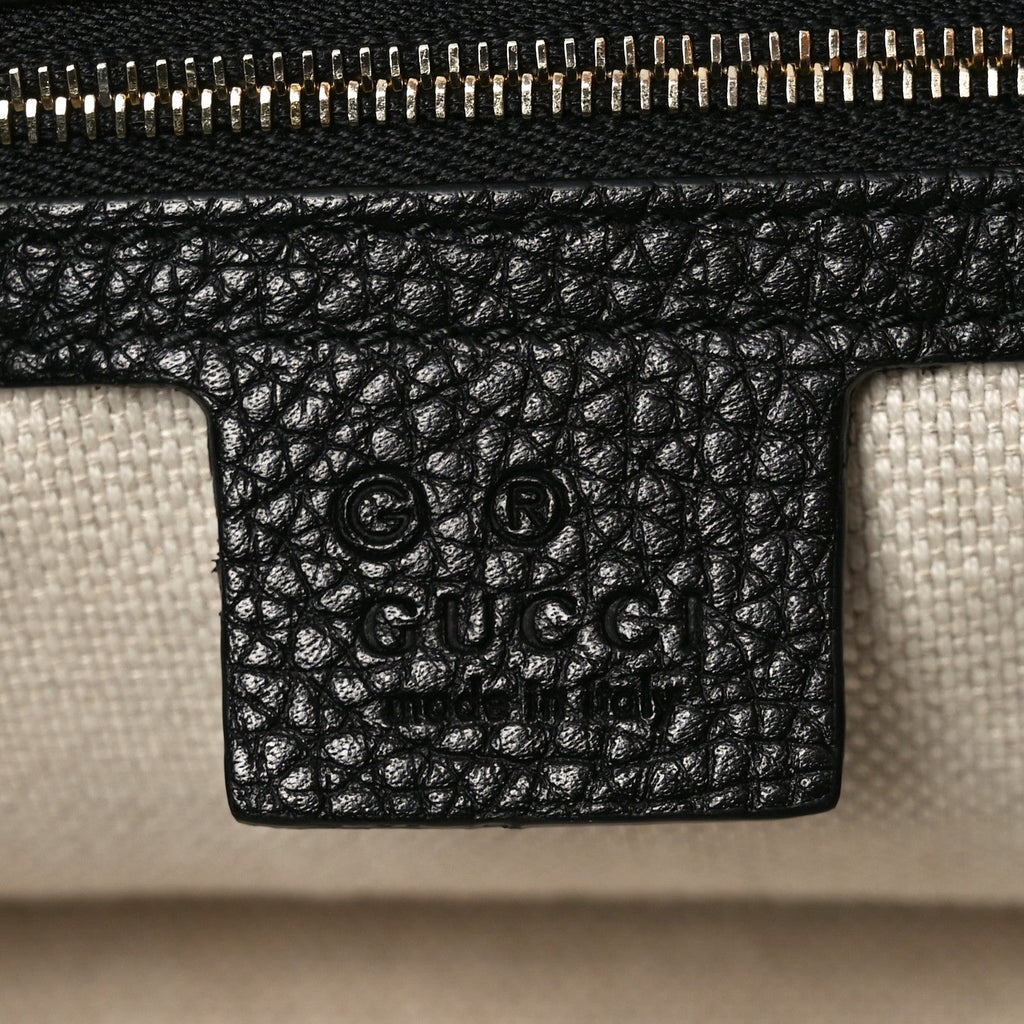 Gucci Pebbled Calfskin Large Soho Hobo Black