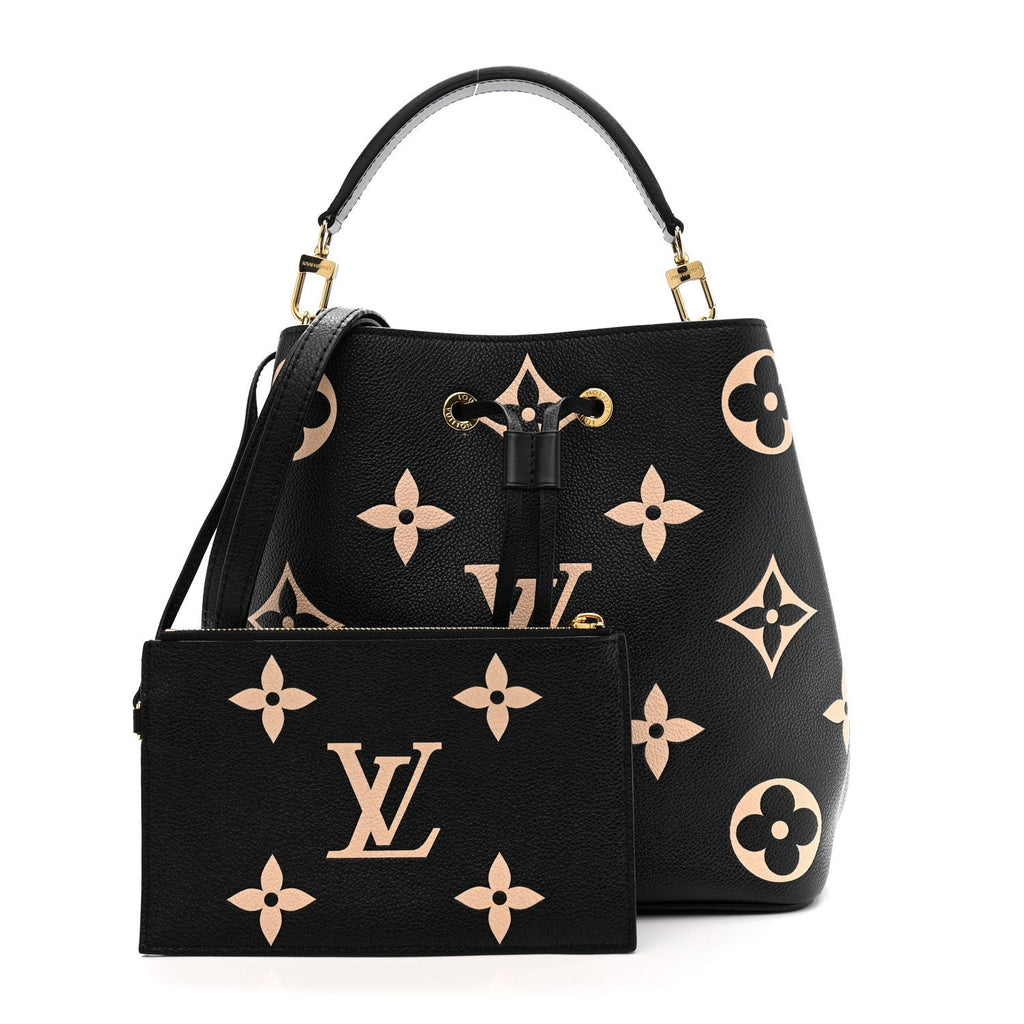 Louis Vuitton Empreinte Monogram Giant Neonoe MM Black Beige