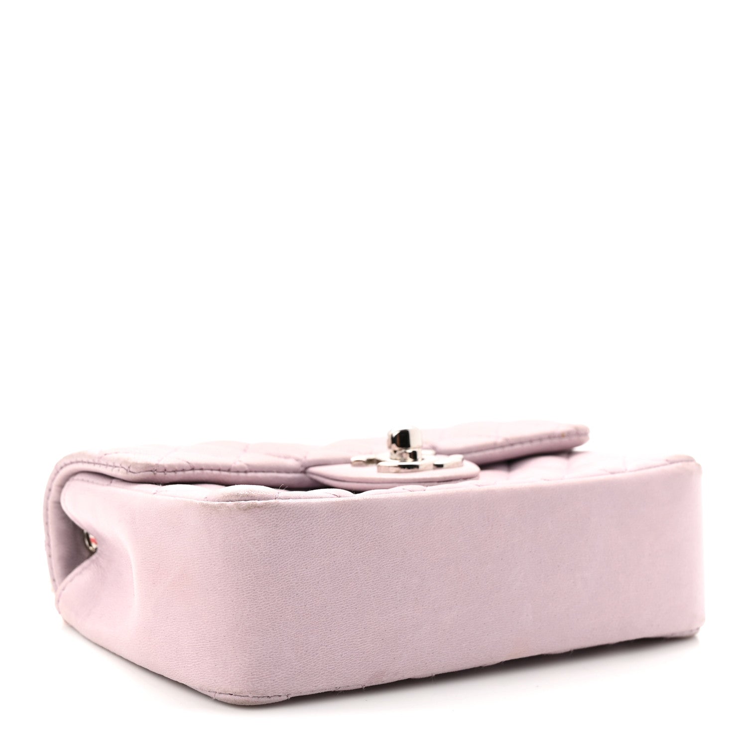 Chanel Lambskin Quilted Extra Mini Valentine Flap Lilac