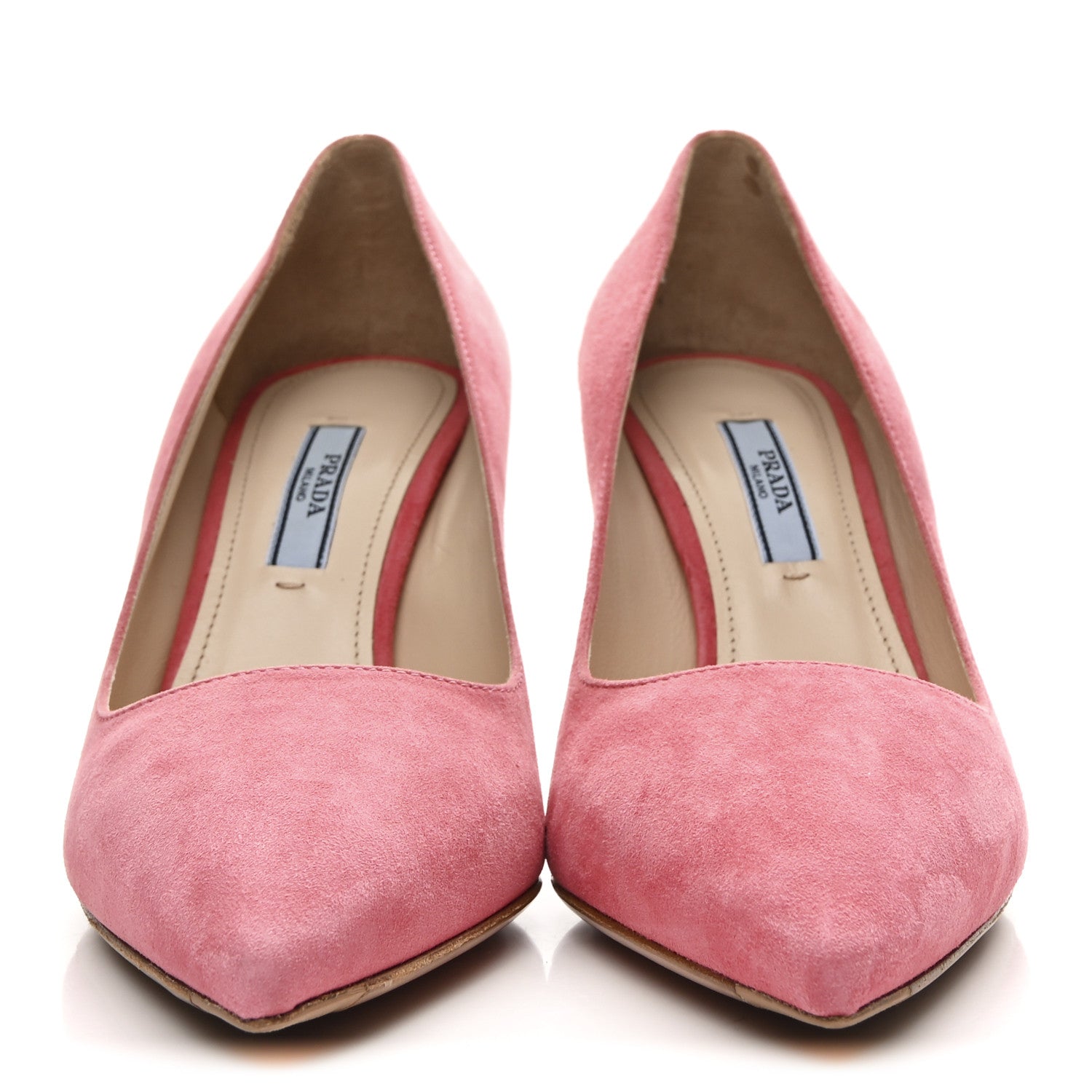 Prada Camoscio Basic 90mm Pumps 37 Geranio