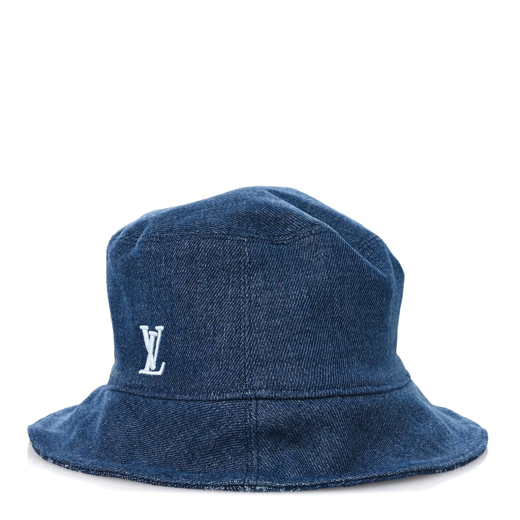 Louis Vuitton Monogram Denim Reversible Everyday Bucket Hat M Blue