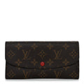 Louis Vuitton Monogram Emilie Wallet Red