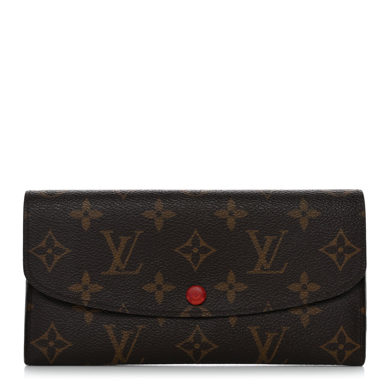 Louis Vuitton Monogram Emilie Wallet Red