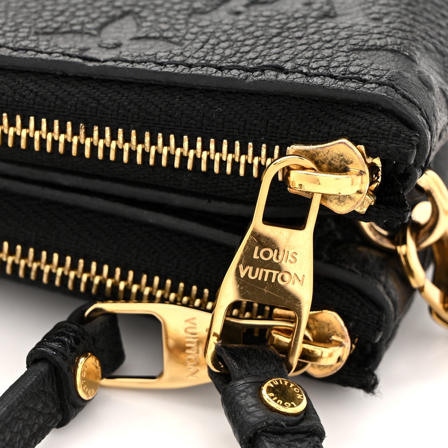 Louis Vuitton Empreinte Double Zip Pochette Black