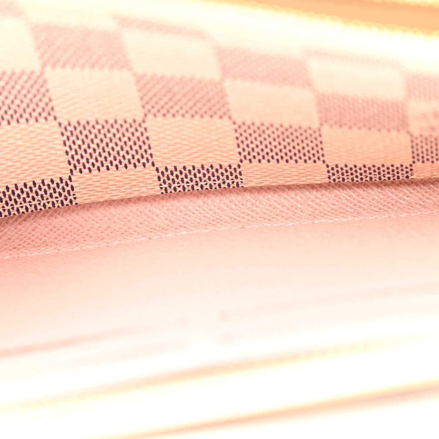 Louis Vuitton Damier Azur Clemence Wallet Rose Ballerine