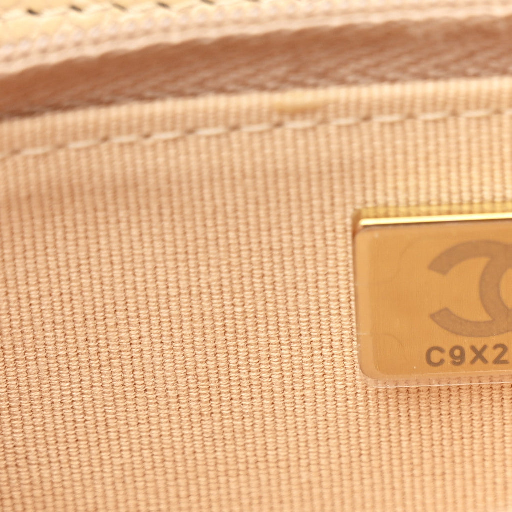 Chanel Caviar Quilted Wallet on Chain WOC Beige