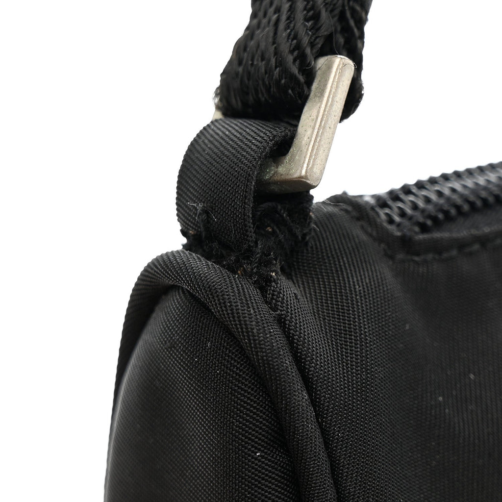 Prada Tessuto Nylon Pochette Bag Black