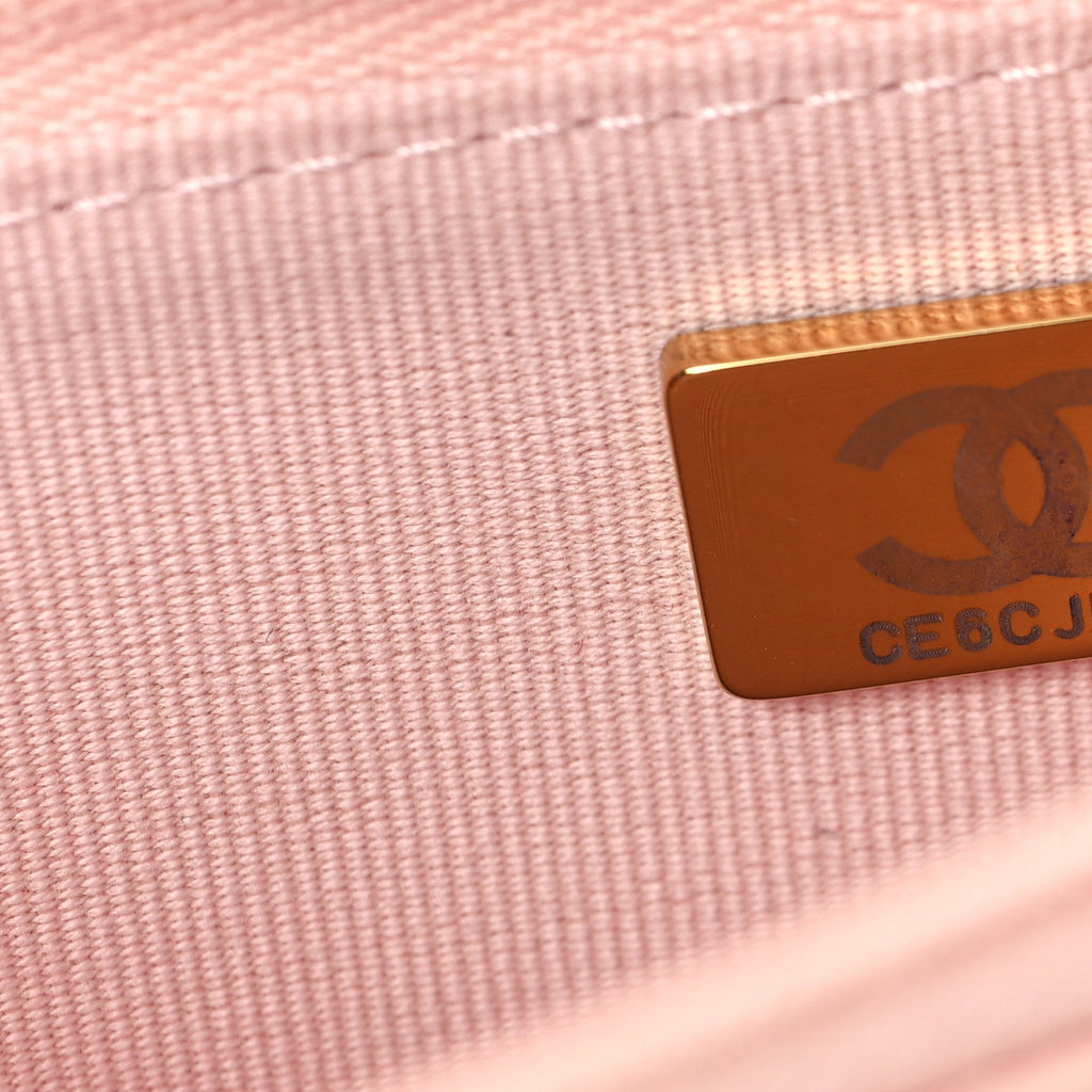 Chanel Calfskin Quilted Perfect FIt Wallet On Chain WOC Light Pink