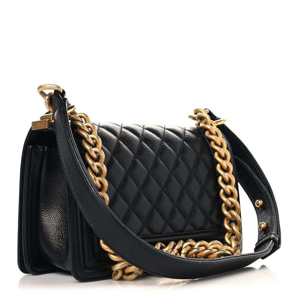Chanel Caviar Quilted Small Boy Flap Black
