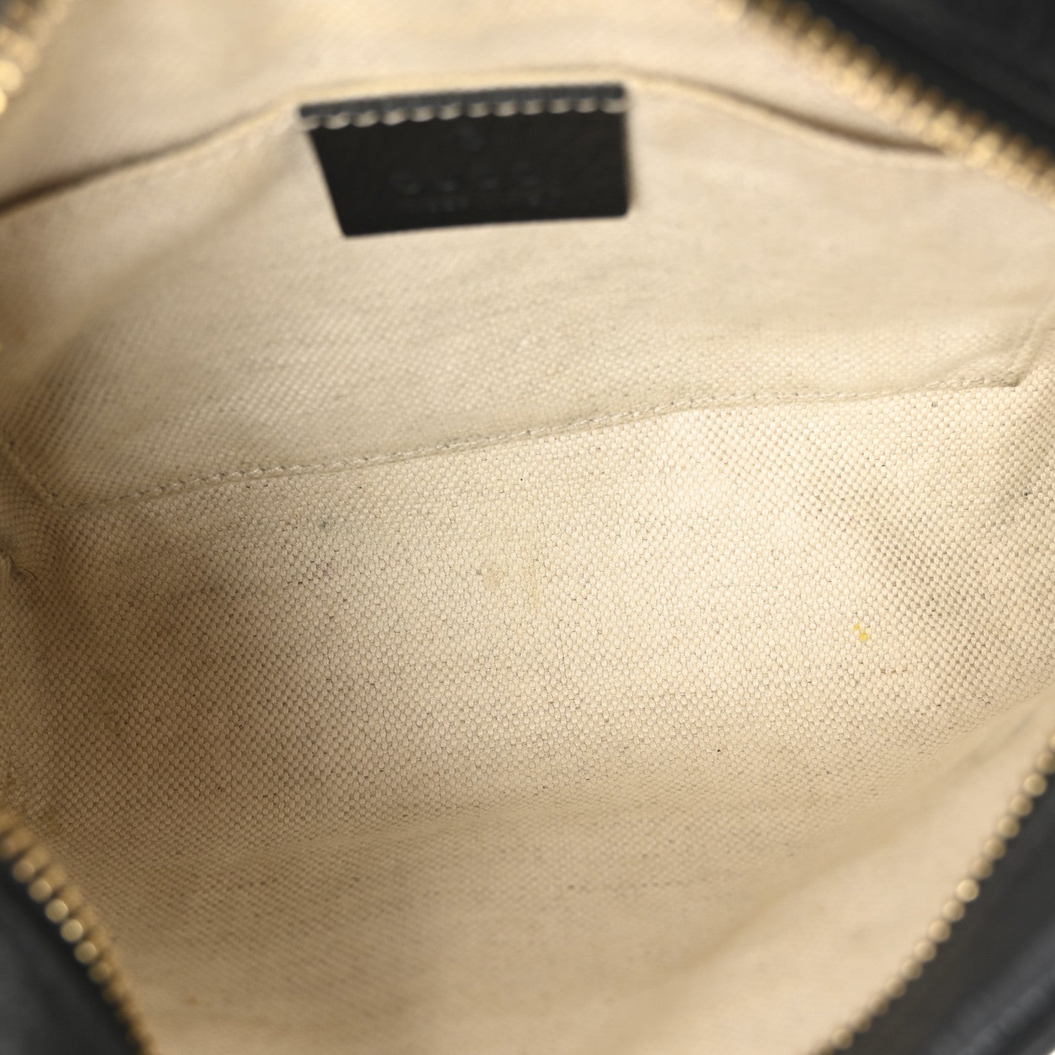 Gucci Jacquard Black Denim GG Monogram Textured Dollar Calfskin Mini Ophidia Shoulder Bag Black Ivory