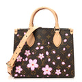 Louis Vuitton LV X TM Monogram Cherry Blossom Onthego PM Sakura Brown
