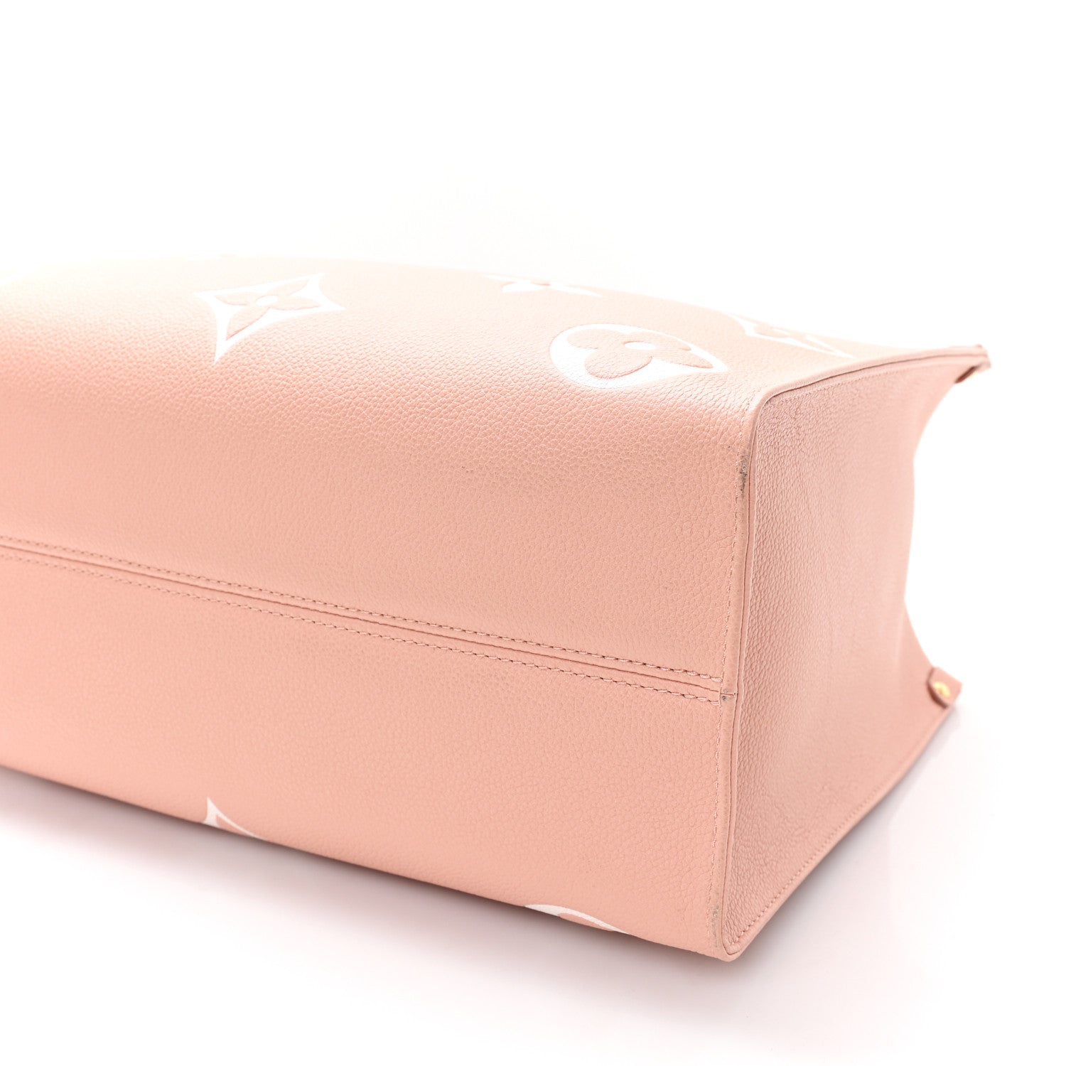 Louis Vuitton Empreinte Monogram Giant Onthego MM Rose Trianon Crème