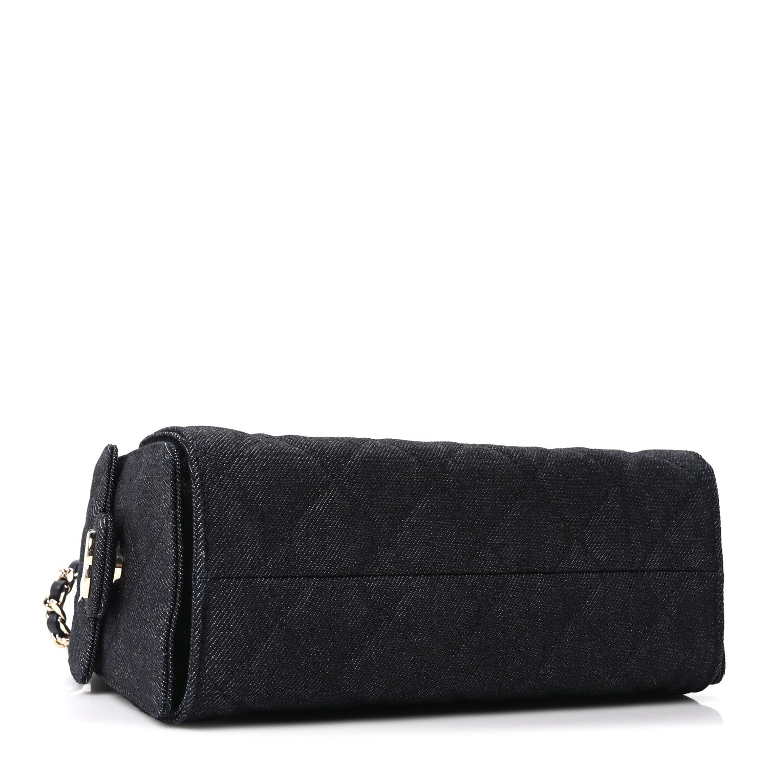 Chanel Denim Quilted Mini Chanel 25 Handbag Dark Blue