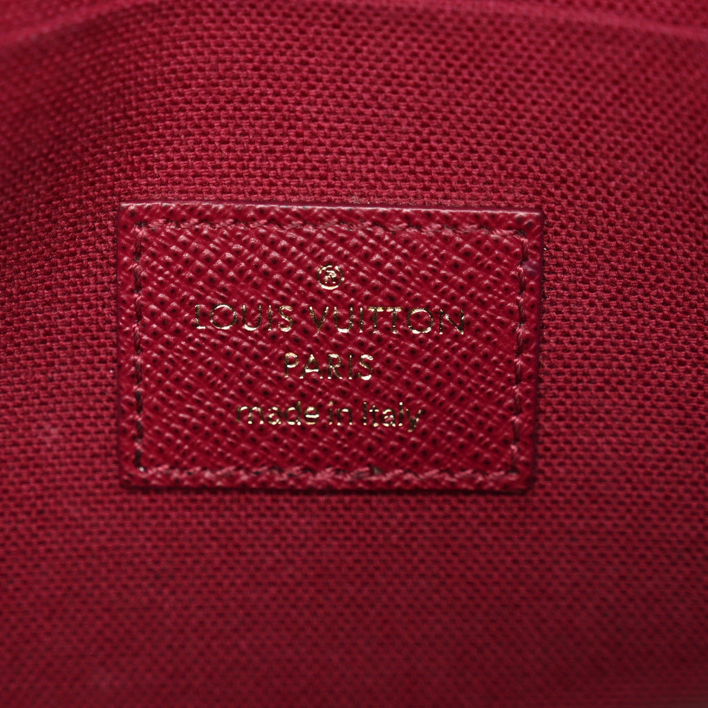 Louis Vuitton Monogram Pochette Felicie Chain Wallet Fuchsia