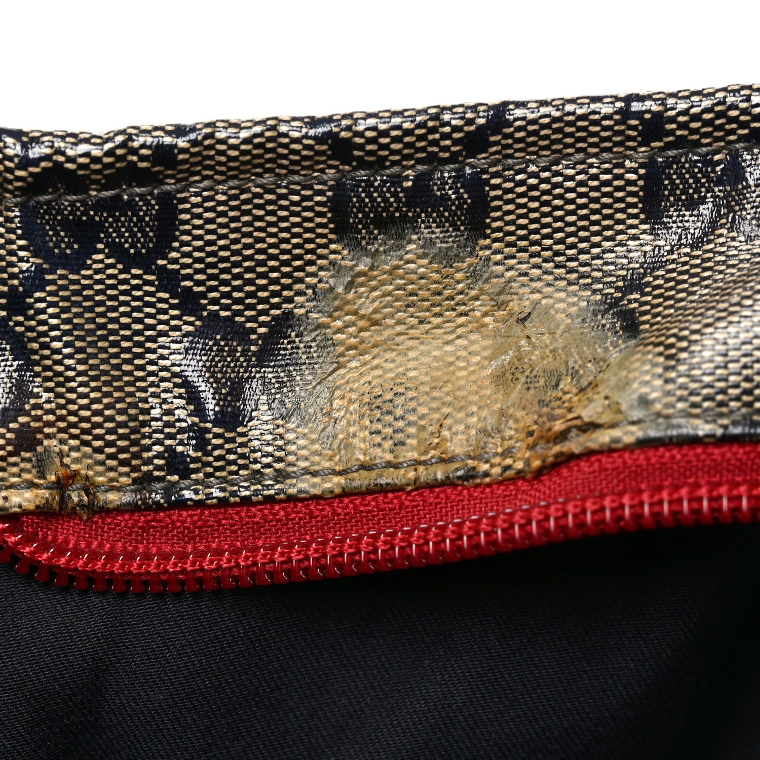 Gucci Crystal Monogram Large Web Handle Bucket Tote Red