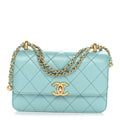 Chanel Calfskin Quilted Mini Perfect Fit Flap Turquoise