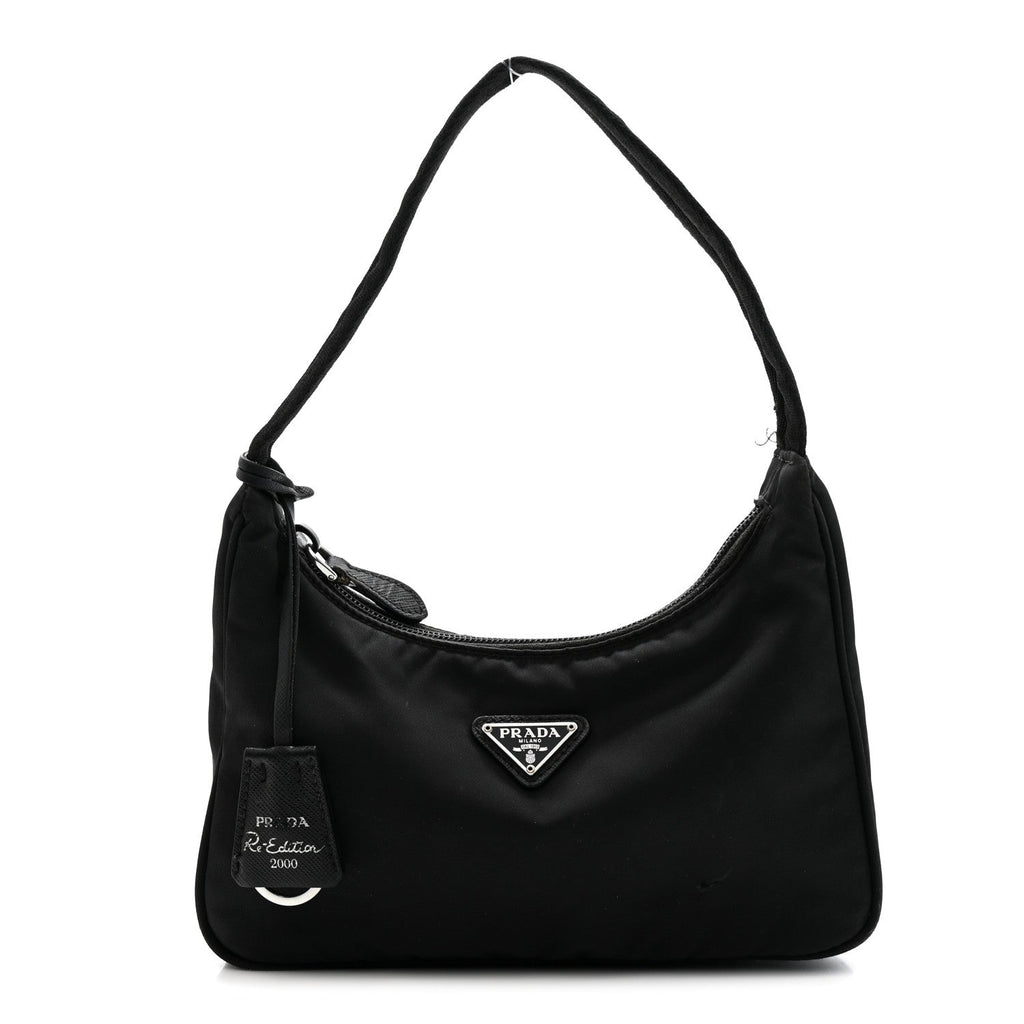 Prada Tessuto Nylon Mini Re-Edition 2000 Bag Black