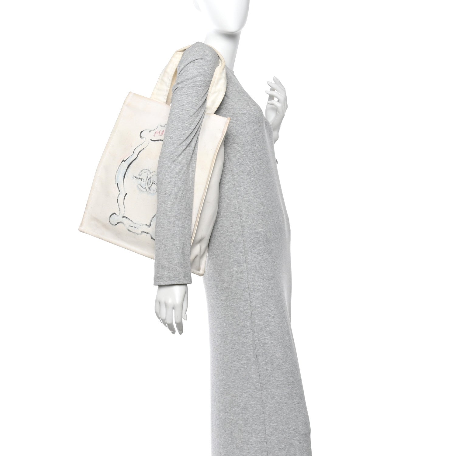 Chanel Canvas Miami Tote White
