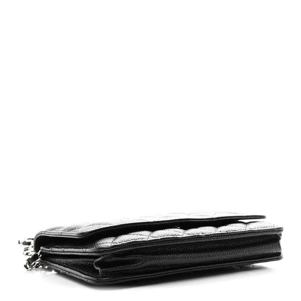 Chanel Caviar Quilted Wallet on Chain WOC Black