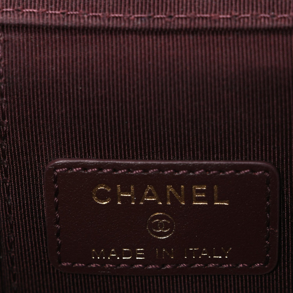 Chanel Caviar Quilted Mini Vanity Case With Chain Black