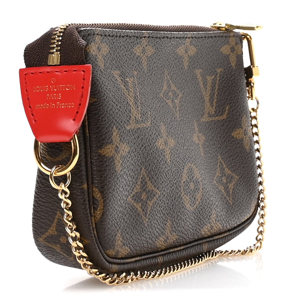 Louis Vuitton Monogram 2020 Christmas Animation Bumper Cars Mini Pochette Accessories Coquelicot