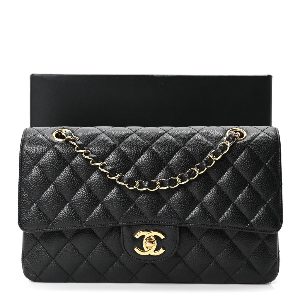 Chanel Caviar Quilted Medium Double Flap Black