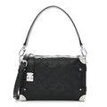 Louis Vuitton Calfskin Debossed Monogram Side Trunk Black