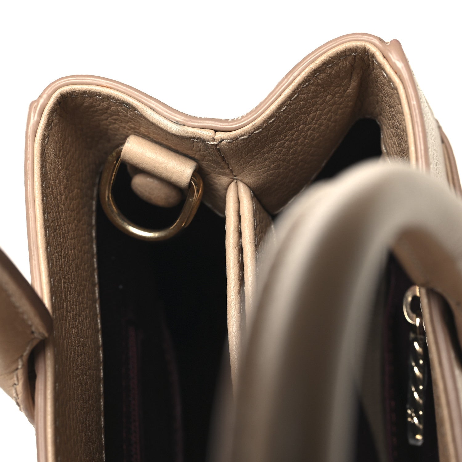 Chanel Grained Calfskin Mini Neo Executive Shopper Tote Light Beige
