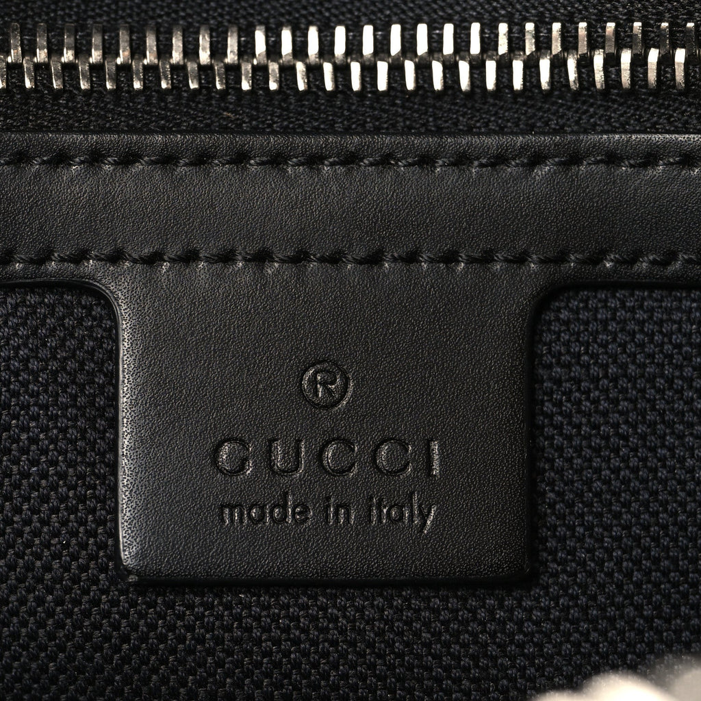 Gucci Soft GG Supreme Monogram Web Belt Bag Black Grey