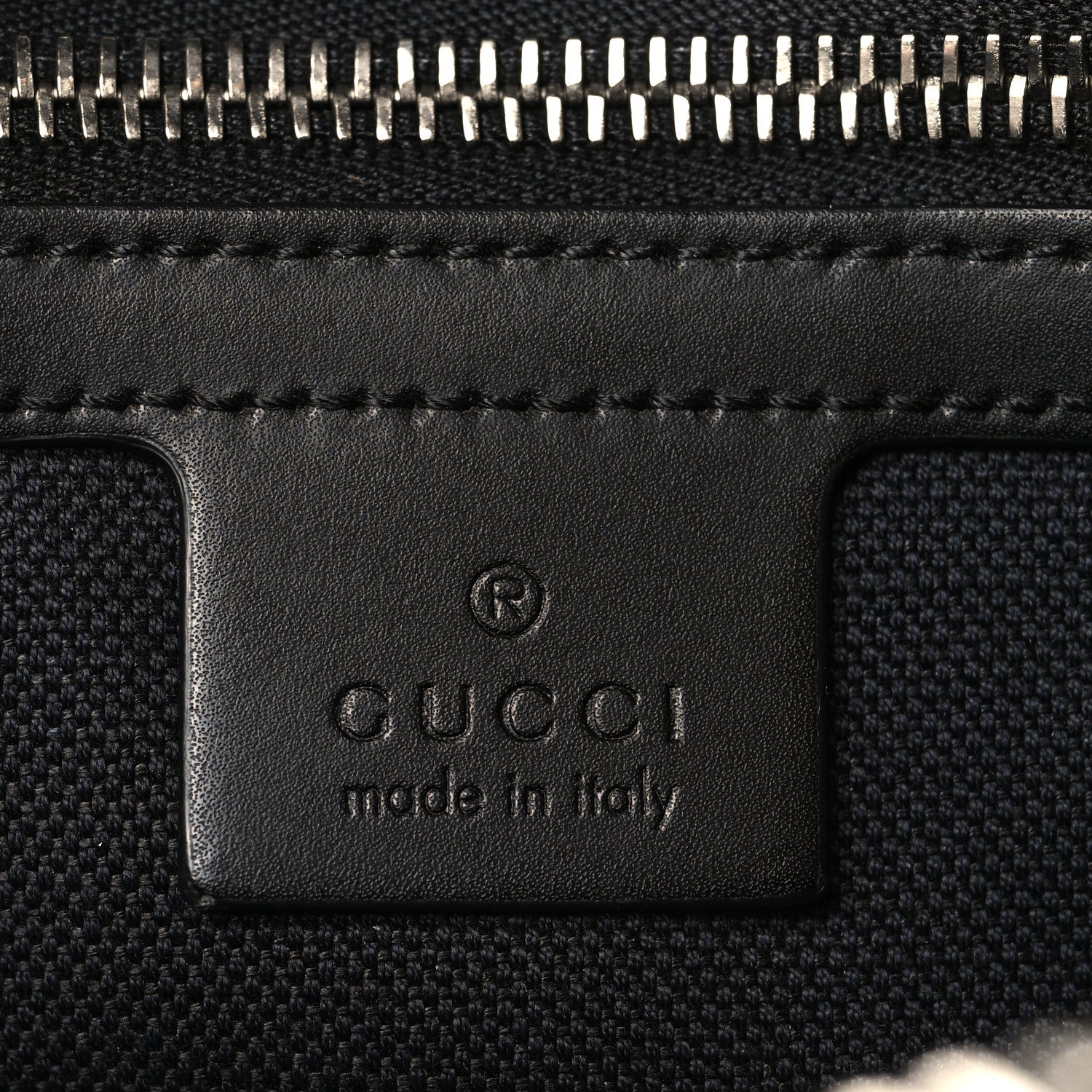 Gucci Soft GG Supreme Monogram Web Belt Bag Black Grey