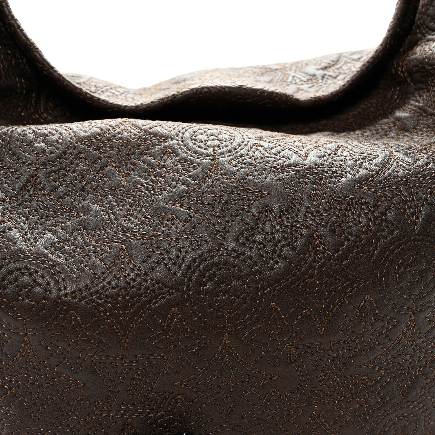 Louis Vuitton Monogram Lambskin Antheia Hobo PM Chocolat