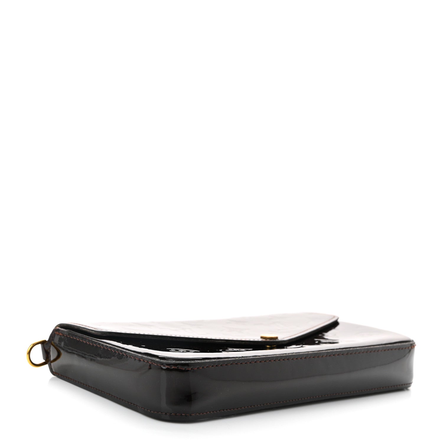 Louis Vuitton Vernis Pochette Felicie Chain Wallet Amarante